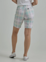 Lee Women Legendary Regular Fit Bermuda Muted Rainbow Plaid Clothing 480T302 - Image 2