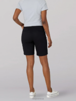 Lee Women Legendary Regular Fit Chino Bermuda Black Clothing 480T311 - Image 2