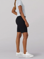 Lee Women Legendary Regular Fit Chino Bermuda Black Clothing 480T311 - Image 3