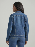 Lee Women Legendary Regular Fit Denim Jacket Standout Blue Clothing 480T414 - Image 2
