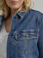 Lee Women Legendary Regular Fit Denim Jacket Standout Clothing 480T415 - Image 3