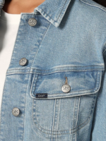 Lee Women Legendary Regular Fit Denim Jacket Sunday Light Clothing 480T413 - Image 5