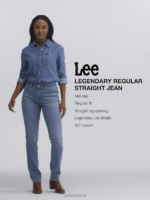 Lee Women Legendary Regular Straight Jean Anchor Clothing 480T41 - Image 6