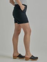Lee Women Legendary Rolled Short Black Clothing 480T279 - Image 3
