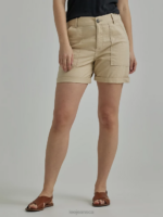 Lee Women Legendary Rolled Short Pioneer Beige Clothing 480T276