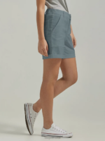 Lee Women Legendary Rolled Short Tech Grey Clothing 480T278 - Image 3