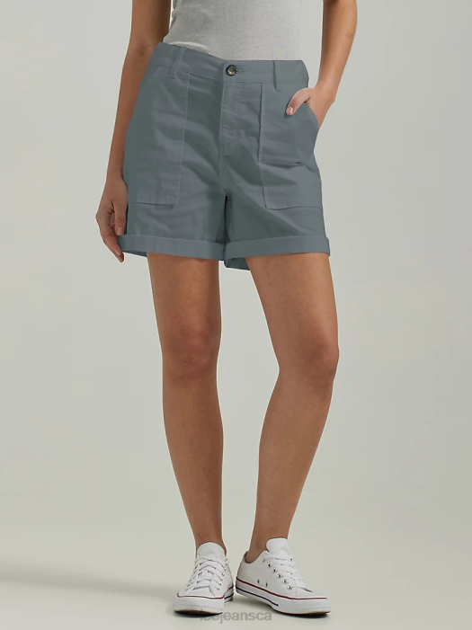 lee_women_legendary_rolled_short_tech_grey_clothing_480t278.png Lee Women Legendary Rolled Short Tech Grey Clothing 480T278 - Image 1