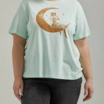 Lee Women Moon Lady Graphic Tee (Plus) Seaglass Clothing 480T364