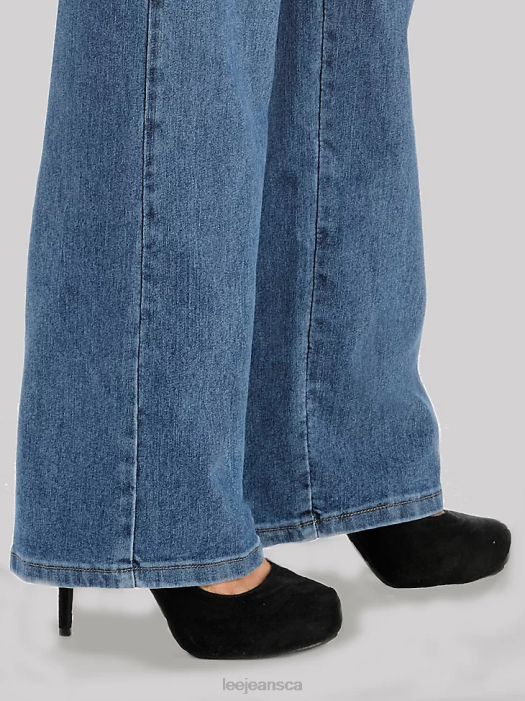 Lee Women Original Relaxed Fit Straight Leg Jeans (Plus) Premium Stone Clothing 480T38 - Image 3