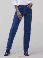 Lee Women Original Relaxed Fit Straight Leg Jeans Premium Dark Clothing 480T17