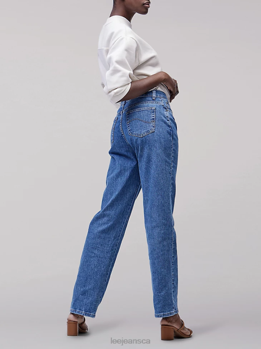 Lee Women Original Relaxed Fit Straight Leg Jeans Premium Light Clothing 480T14 - Image 4