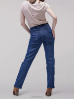 Lee Women Original Relaxed Fit Straight Leg Jeans Premium Rinse Clothing 480T16 - Image 3
