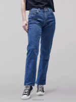Lee Women Original Relaxed Fit Straight Leg Jeans Premium Stone Clothing 480T15