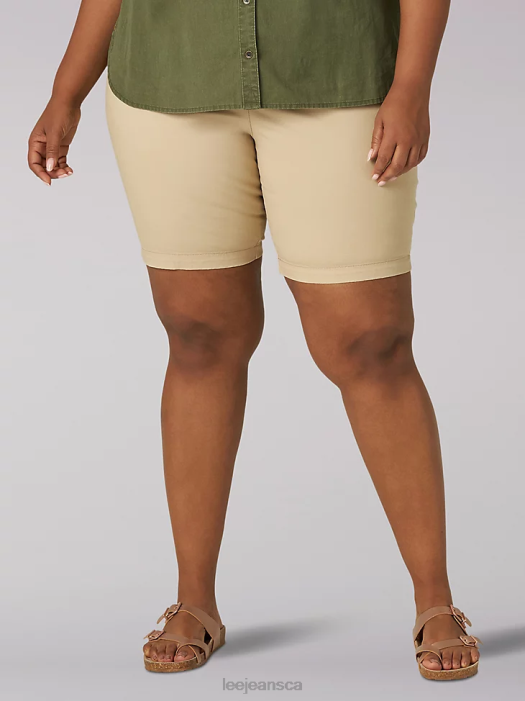 lee_women_regular_fit_chino_bermuda_plus_safari_clothing_480t318.png Lee Women Regular Fit Chino Bermuda (Plus) Safari Clothing 480T318 - Image 1