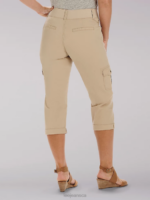 Lee Women Relaxed Fit Austyn Cargo Capri Cafe Clothing 480T462 - Image 2