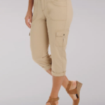Lee Women Relaxed Fit Austyn Cargo Capri Cafe Clothing 480T462