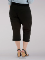 Lee Women Relaxed Fit Austyn Cargo Capri (Plus) Black Clothing 480T467 - Image 2