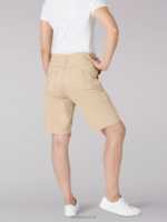 Lee Women Relaxed Fit Avey Knitwaist Cargo Bermuda Cafe Clothing 480T288 - Image 2