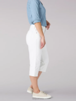 Lee Women Relaxed Fit Capri White Clothing 480T469 - Image 3