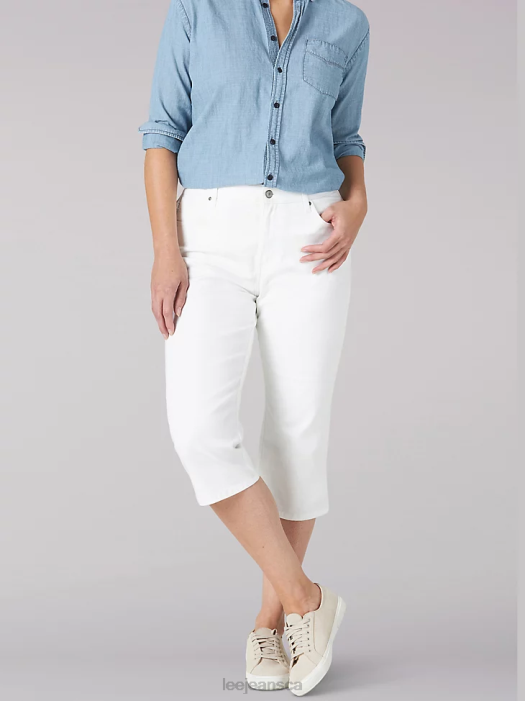 lee_women_relaxed_fit_capri_white_clothing_480t469.png Lee Women Relaxed Fit Capri White Clothing 480T469 - Image 1