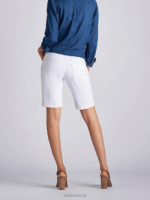 Lee Women Relaxed Fit Kathy Bermuda White Clothing 480T321 - Image 2