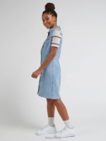 Lee Women Rider Shirt Dress Frosted Blue Clothing 480T417 - Image 3