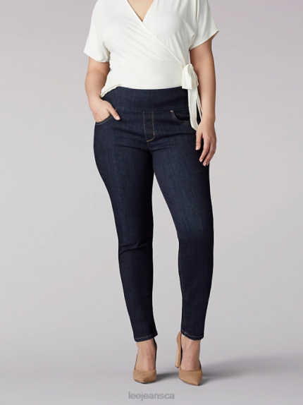 Lee Women Sculpting Slim Fit Skinny Pull-On Jean (Plus) Slumber Clothing 480T116