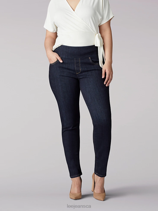 Lee Women Sculpting Slim Fit Skinny Pull-On Jean (Plus) Slumber Clothing 480T116 - Image 1