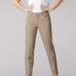 Lee Women Secretly Shapes Straight Leg Pant (Petite) Light Fawn Clothing 480T226