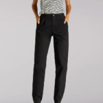 Lee Women Side Elastic Pants Black Clothing 480T187