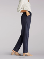 Lee Women Side Elastic Pants Navy Clothing 480T186 - Image 2