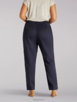 Lee Women Side Elastic Pants (Plus) Navy Clothing 480T212 - Image 2