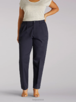 Lee Women Side Elastic Pants (Plus) Navy Clothing 480T212