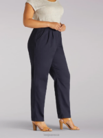 Lee Women Side Elastic Pants (Plus) Navy Clothing 480T212 - Image 3