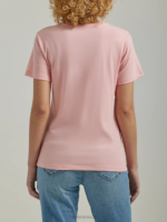 Lee Women Slim Fit Sun Flowers Graphic Tee Pink Icing Clothing 480T365 - Image 2
