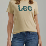Lee Women Snakeskin Twitch Graphic Tee Safari Heather Clothing 480T388