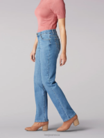 Lee Women Stretch Relaxed Fit Straight Leg Jean Inspire Blue Clothing 480T51 - Image 3