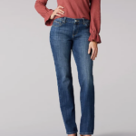 Lee Women Stretch Relaxed Fit Straight Leg Jean Jaded Clothing 480T53