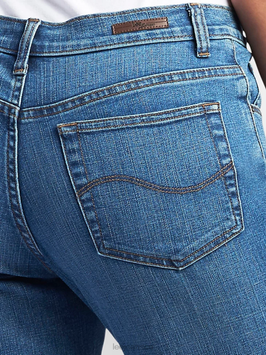 Lee Women Stretch Relaxed Fit Straight Leg Jean Meridian Clothing 480T54 - Image 5