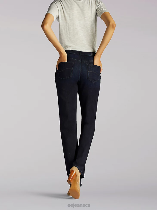 Lee Women Stretch Relaxed Fit Straight Leg Jean Niagra Clothing 480T57 - Image 2