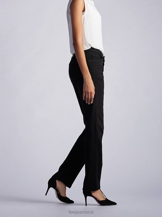 Lee Women Stretch Relaxed Fit Straight Leg Jean (Petite) Black Onyx Clothing 480T103 - Image 3