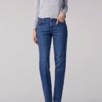 Lee Women Stretch Relaxed Fit Straight Leg Jean (Petite) El Paso Clothing 480T102