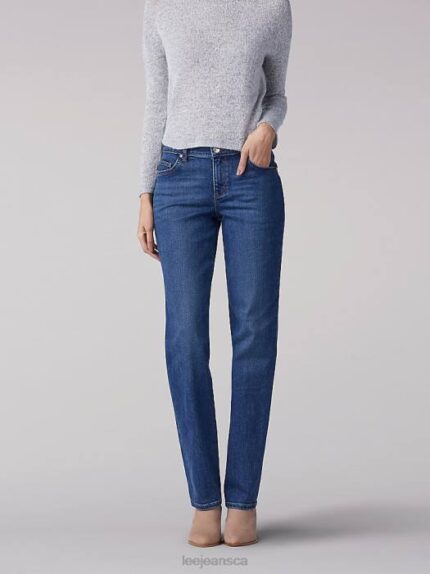 Lee Women Stretch Relaxed Fit Straight Leg Jean (Petite) El Paso Clothing 480T102