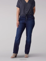 Lee Women Stretch Relaxed Fit Straight Leg Jean (Plus) Niagara Clothing 480T92