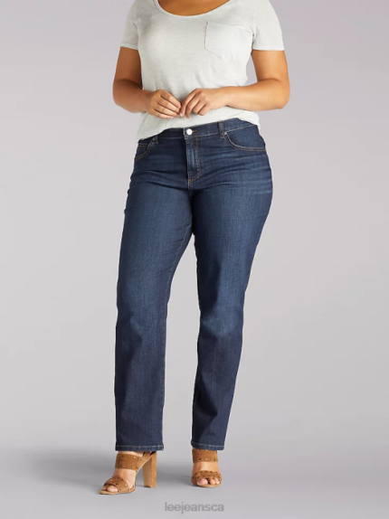 Lee Women Stretch Relaxed Fit Straight Leg Jean (Plus) Verona Clothing 480T89