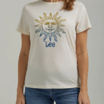 Lee Women Sun Graphic Tee Chiffon Heather Clothing 480T342