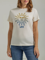 Lee Women Sun Graphic Tee Chiffon Heather Clothing 480T342