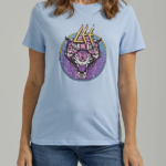 Lee Women Tiger Graphic Tee Shasta Blue Heather Clothing 480T340