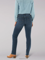 Lee Women Ultra Lux Comfort Slim Straight Jean Celestial Clothing 480T21 - Image 2