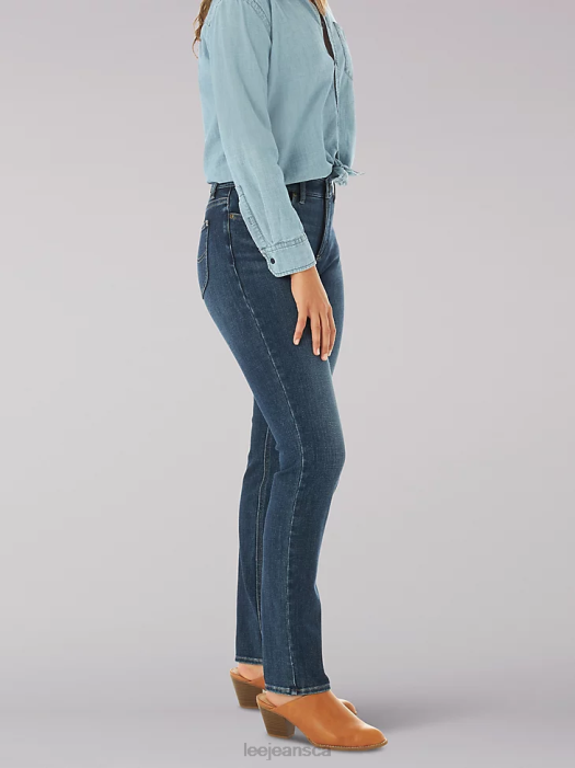 Lee Women Ultra Lux Comfort Slim Straight Jean Celestial Clothing 480T21 - Image 3